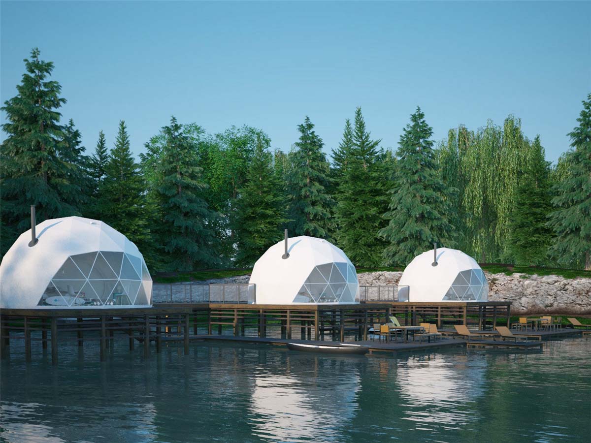 Geodetische Domes Pods Tent | Glamping-peulen | PVC Dome Kits - Ontwerp & Productie