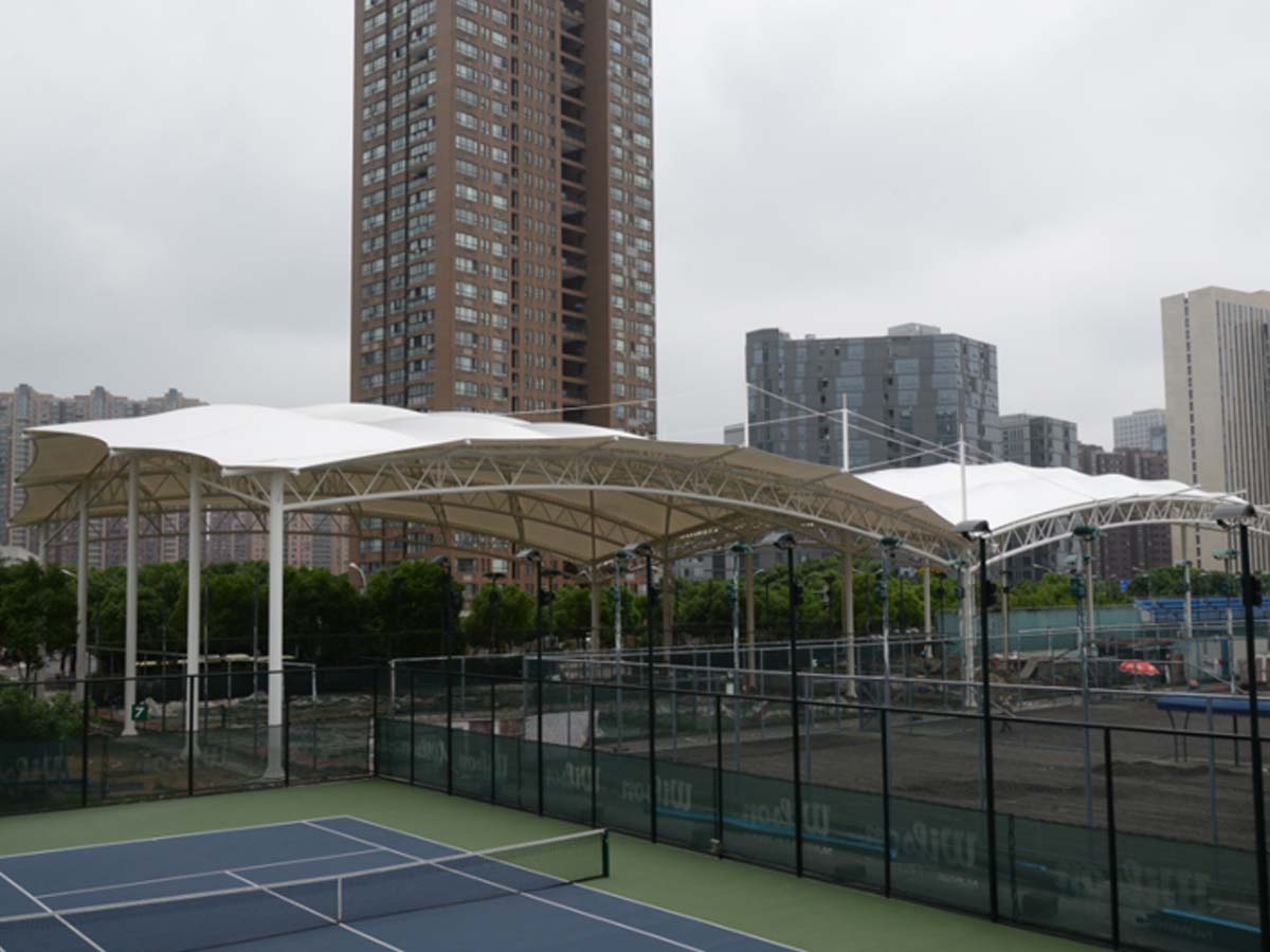 Tensile Fabric Structure for Tennis Court - Tianjin, China