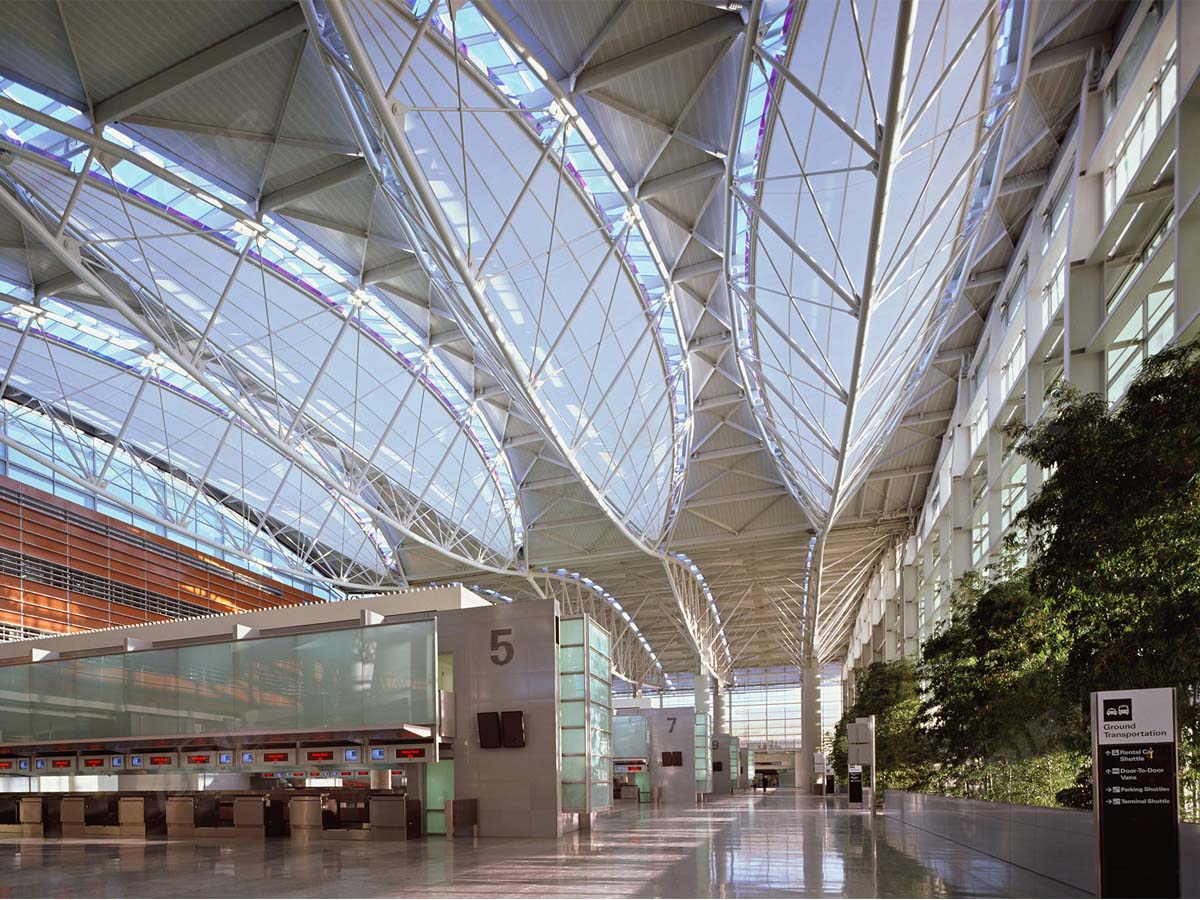 Coberturas do Meio-Fio do Terminal do Aeroporto - Estruturas Elásticas da Estação da Parada do Aeroporto