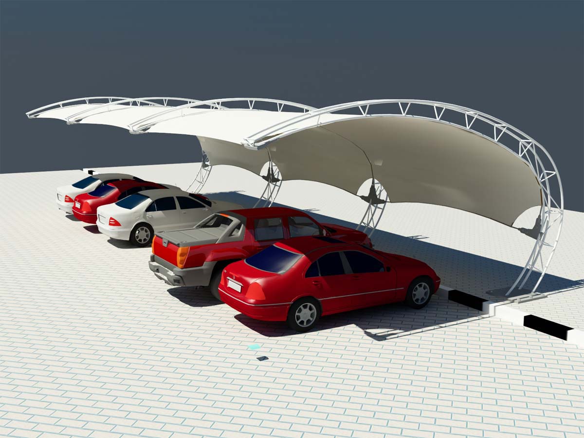 Cobertizos de Estacionamiento Tipo Arco - Precios de Estacionamiento de Automóviles de Diseño de Arco