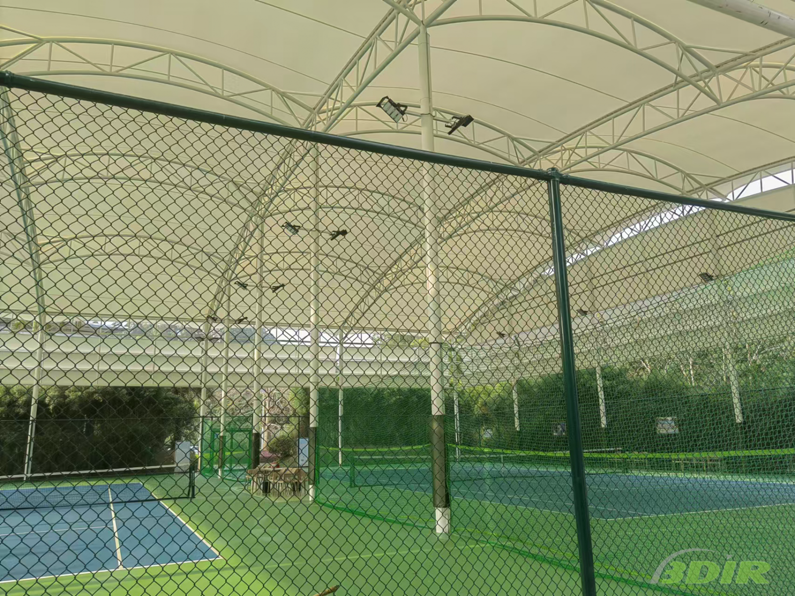 Tensile Membrane Shading Canopy for the Tennis Court of China Mobile, Guangzhou