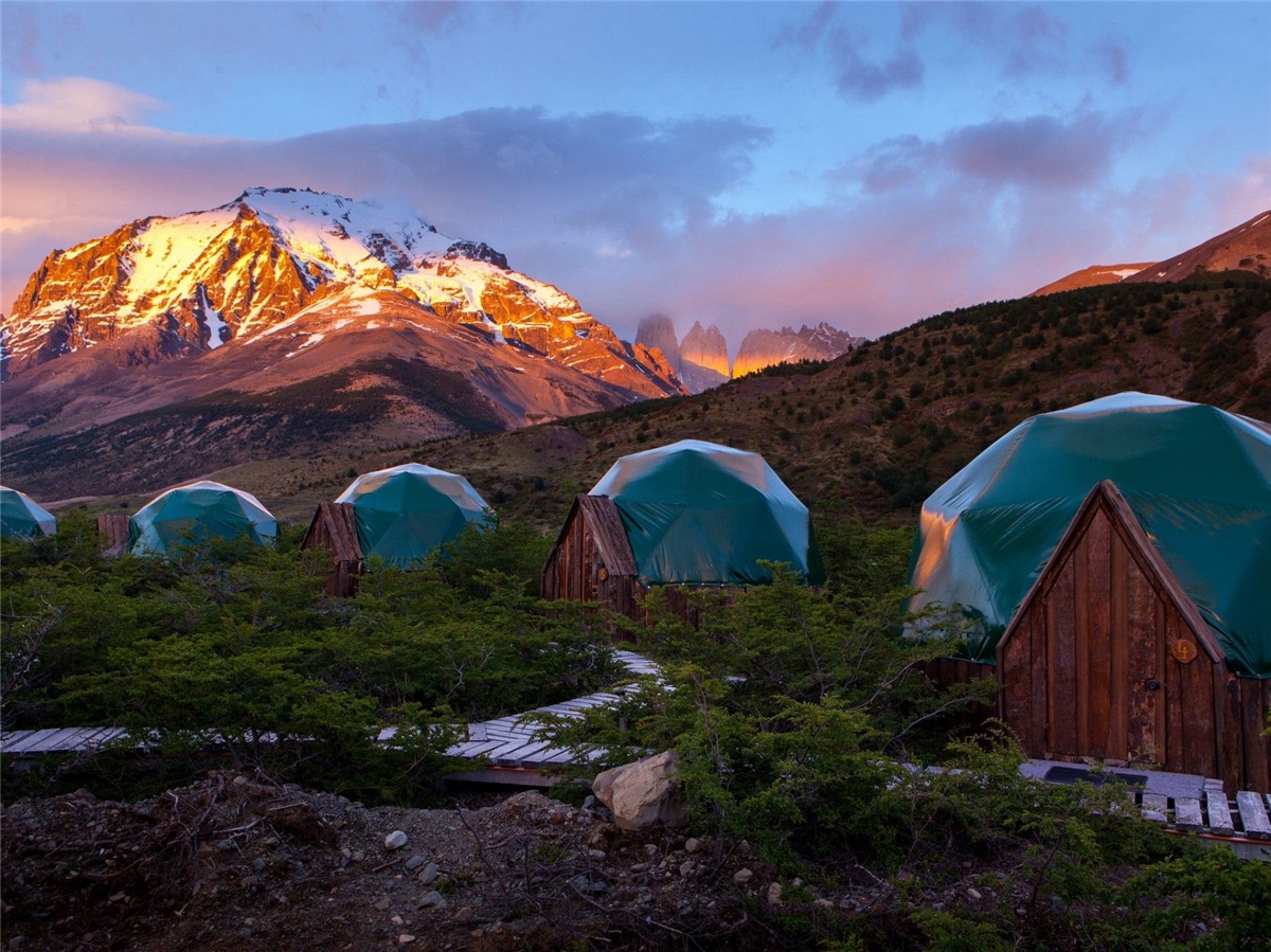Hotel Ramah Lingkungan Tenda Kubah | Patagonia Berkelanjutan Berkemah Kubah Resort