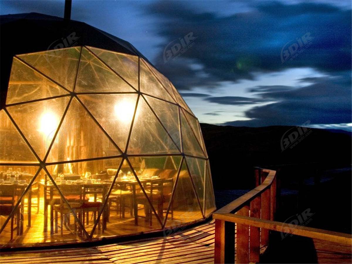 Milieuvriendelijk Koepeltentenhotel | Patagonië Duurzame Camping Domes Resort