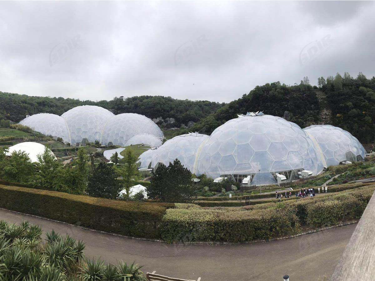 ETFE структура купола для теплицы, биома тропического леса, проект Эдем