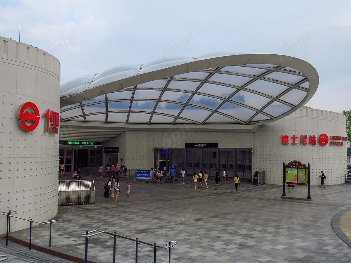 Stasiun Disney Resort - Struktur Membran ETFE Yang Terkenal