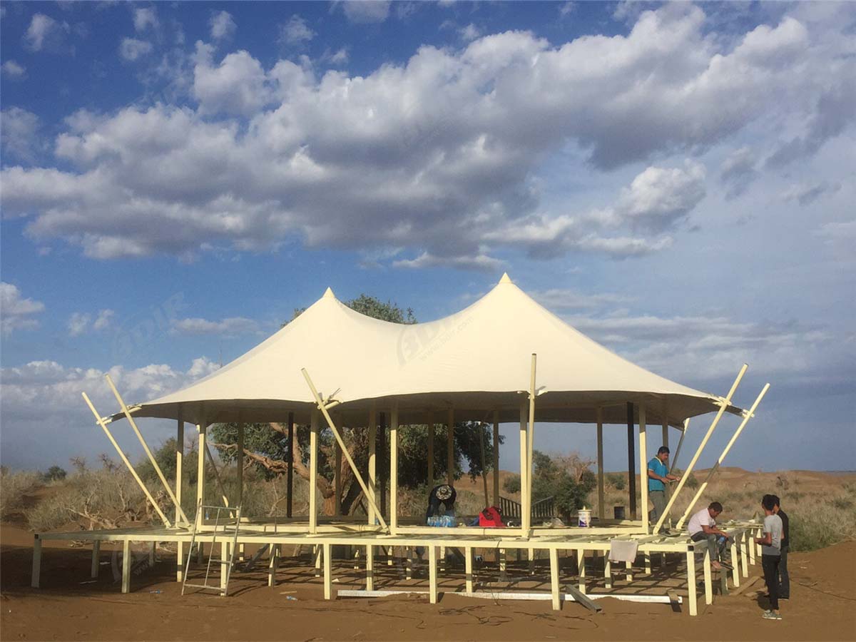 Oman Meest Luxueuze Iconische Woestijn Tent Resort, Canvas Woestijn Tenten