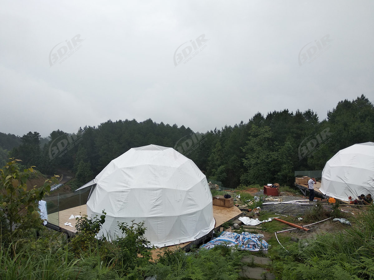 Dış Aydınlatma Için Jeodezik Kubbe - Dome Çadır Tasarımı & Tedarikçi