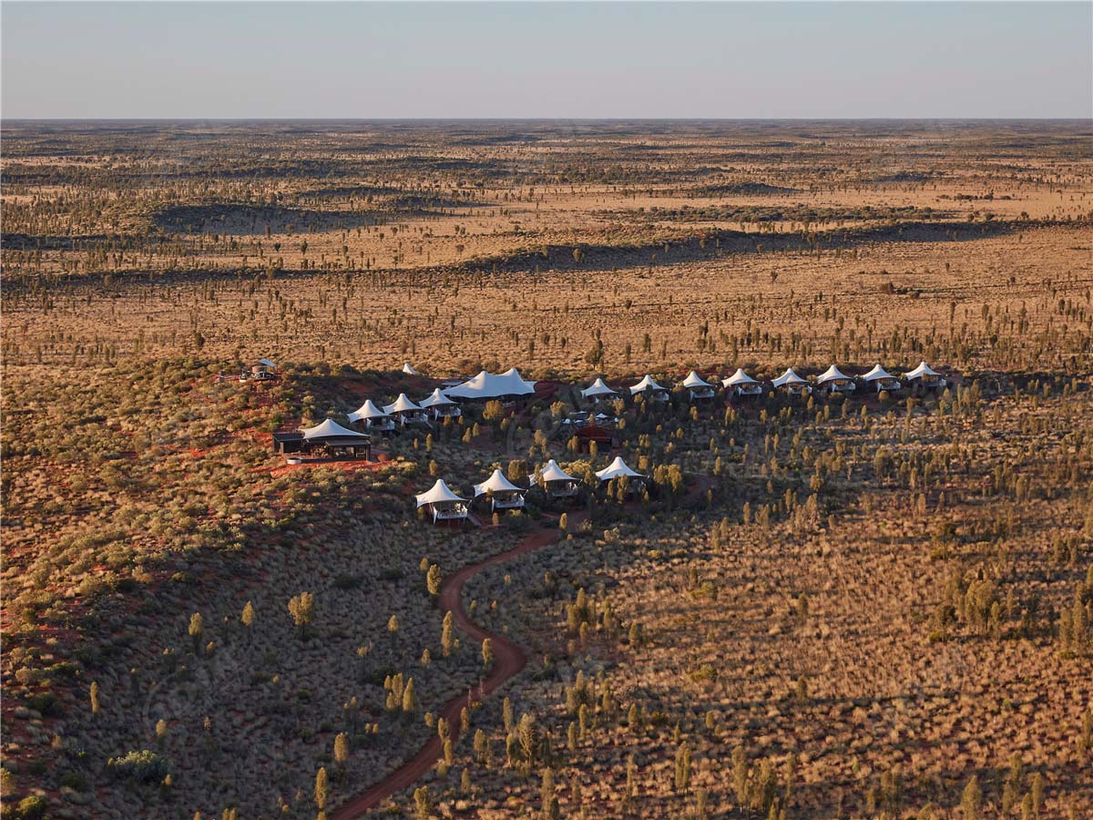 Lojas de Tendas para Glamping | Local de Acampamento de Luxo no Deserto - Austrália