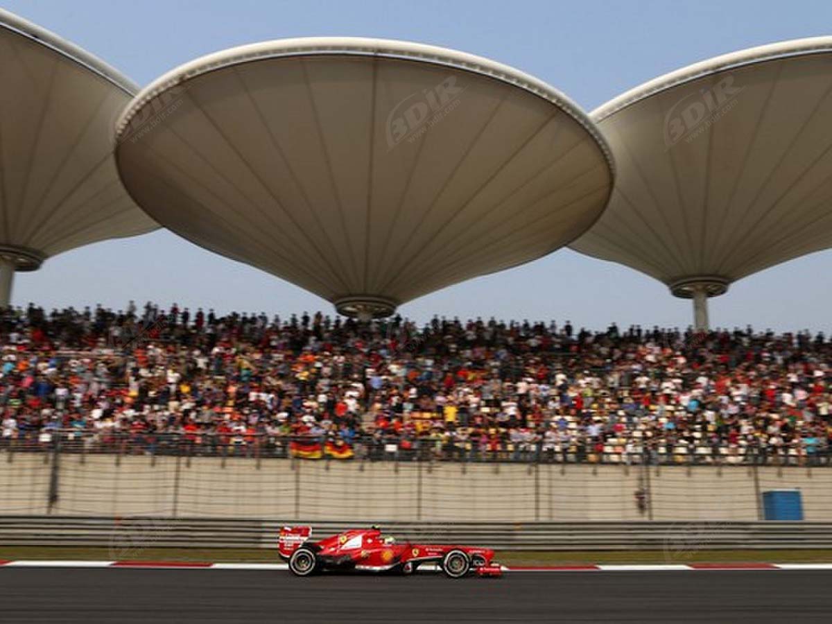 F1 Yarış Pisti Için Tribünlü Çatı Gergi Yapıları, Formül 1 Devre