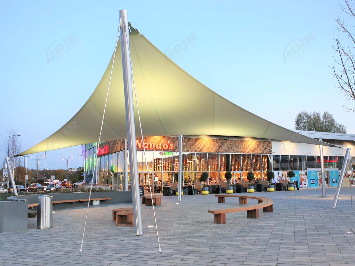 Landscape Tensile Structures - Permanent Fabric Shade ...