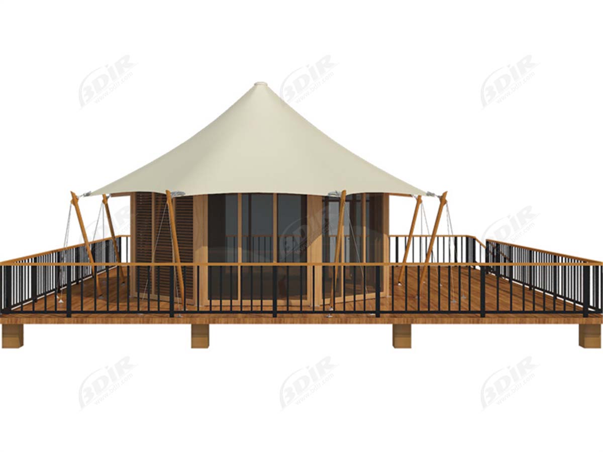 Luxe Familie Eco Tent Structuren voor Behoud van Schildpad Wereld Resort