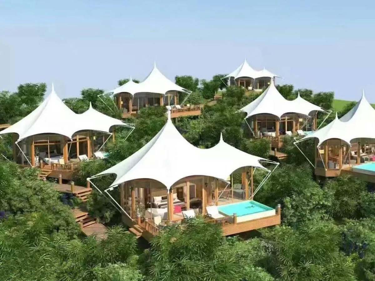  Luxury Sustainable Hospitality Rainforest Resort with Tent Pool Villas - Thailand