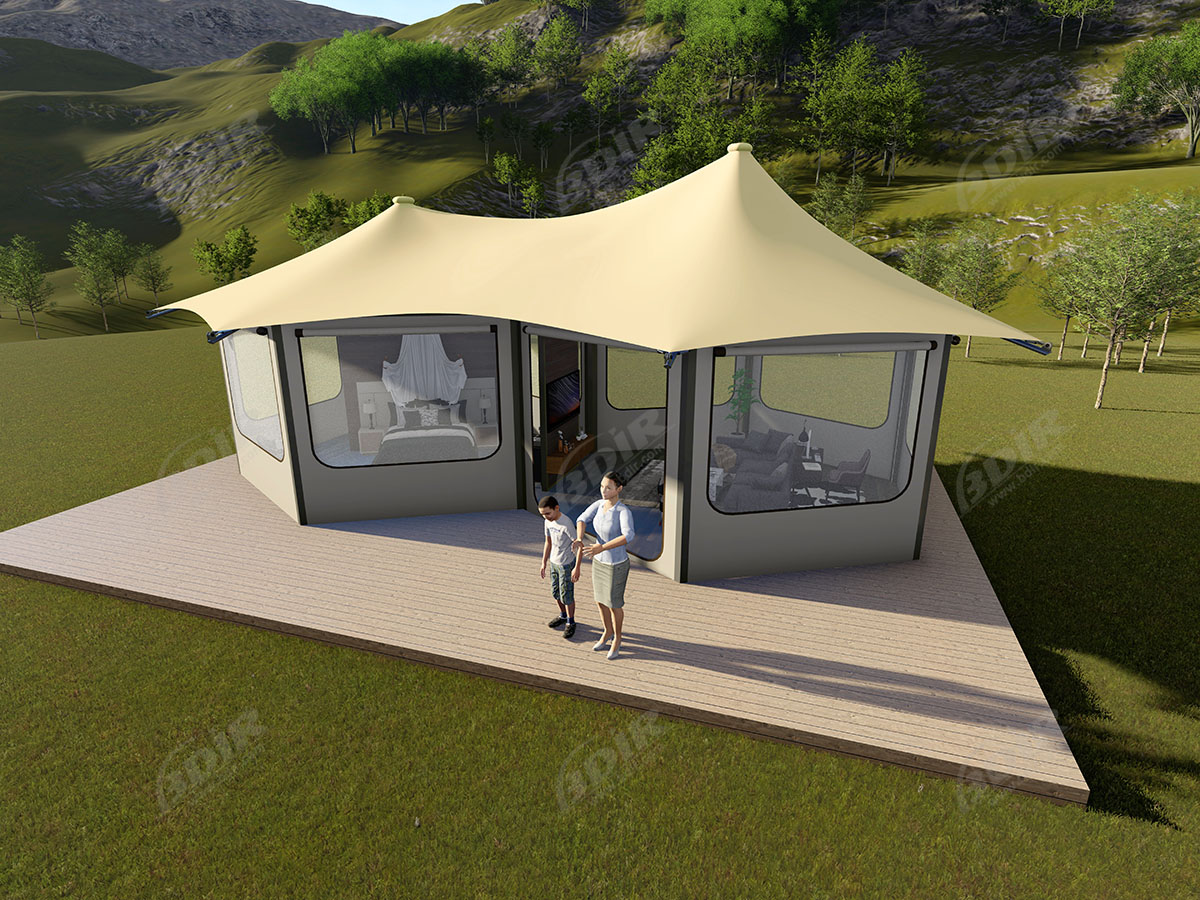 Reorganiseren Geniet Integreren Moderne & Luxe Grote Canvas Yurt Tent & Glampinghutten