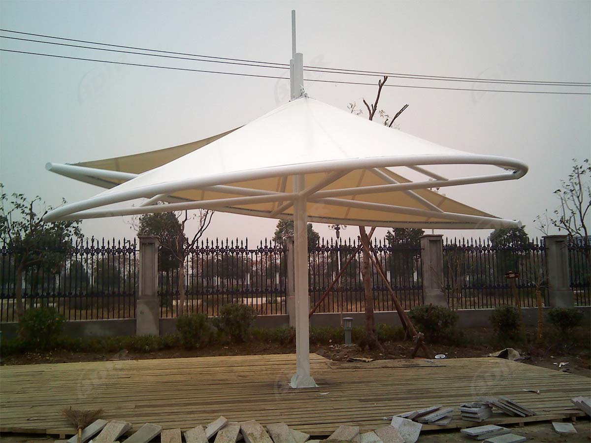 Açık Şemsiye Çekme Yapısı - Gölgeler, Yelkenler, Kanopiler ve Tenteler