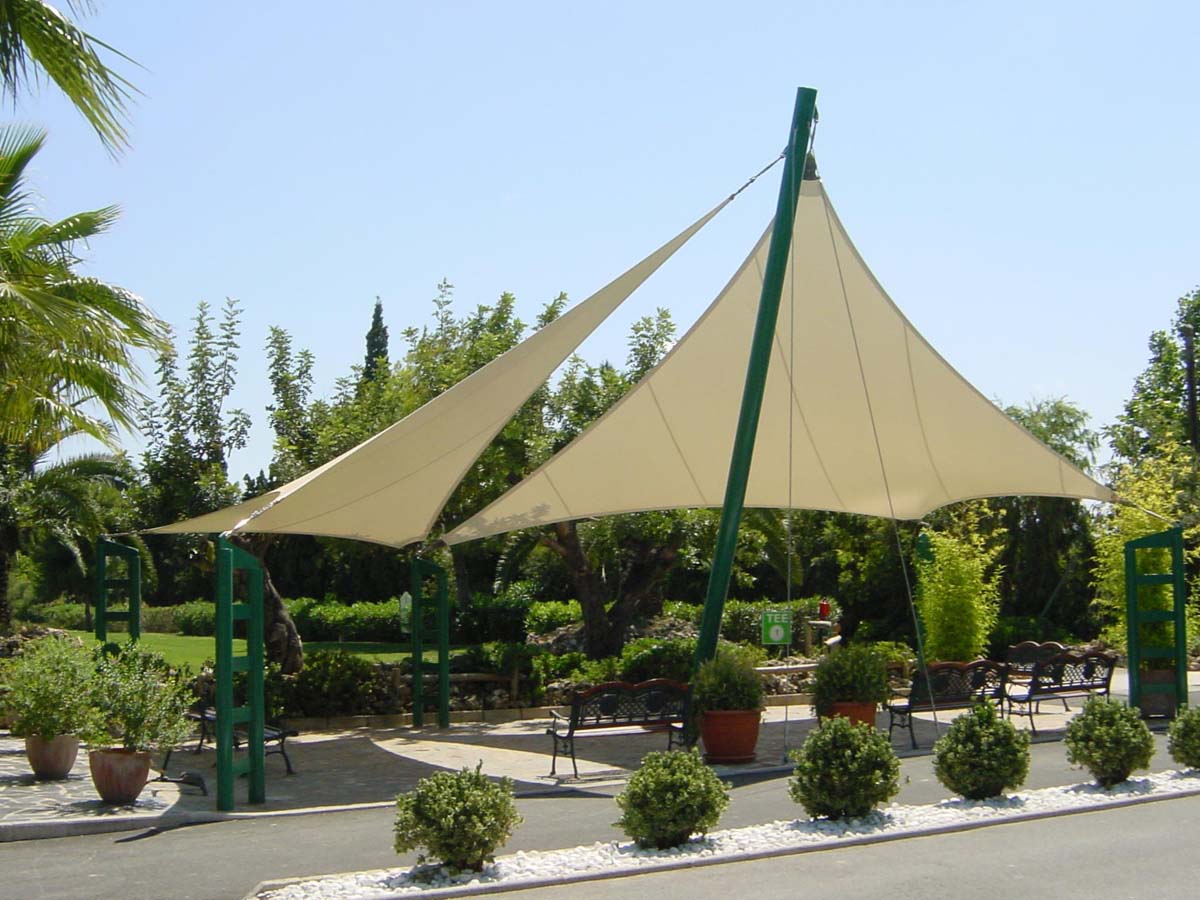 Tensile Structure for Urban Park Pavilion - PVC Coated Architectural Membrane Structure