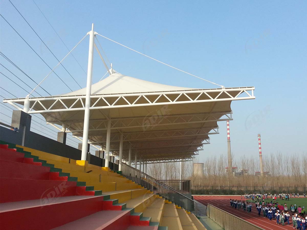 Customize Tensile Structures For Bleacher Spectator Grandstands Roofs