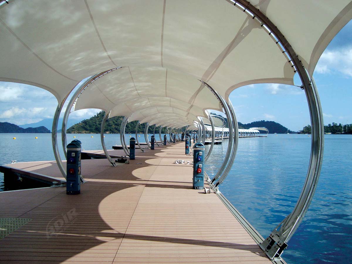 Tensile Structures for Ferry Terminal, Pier, Waterfront Marina, Port and Harbor