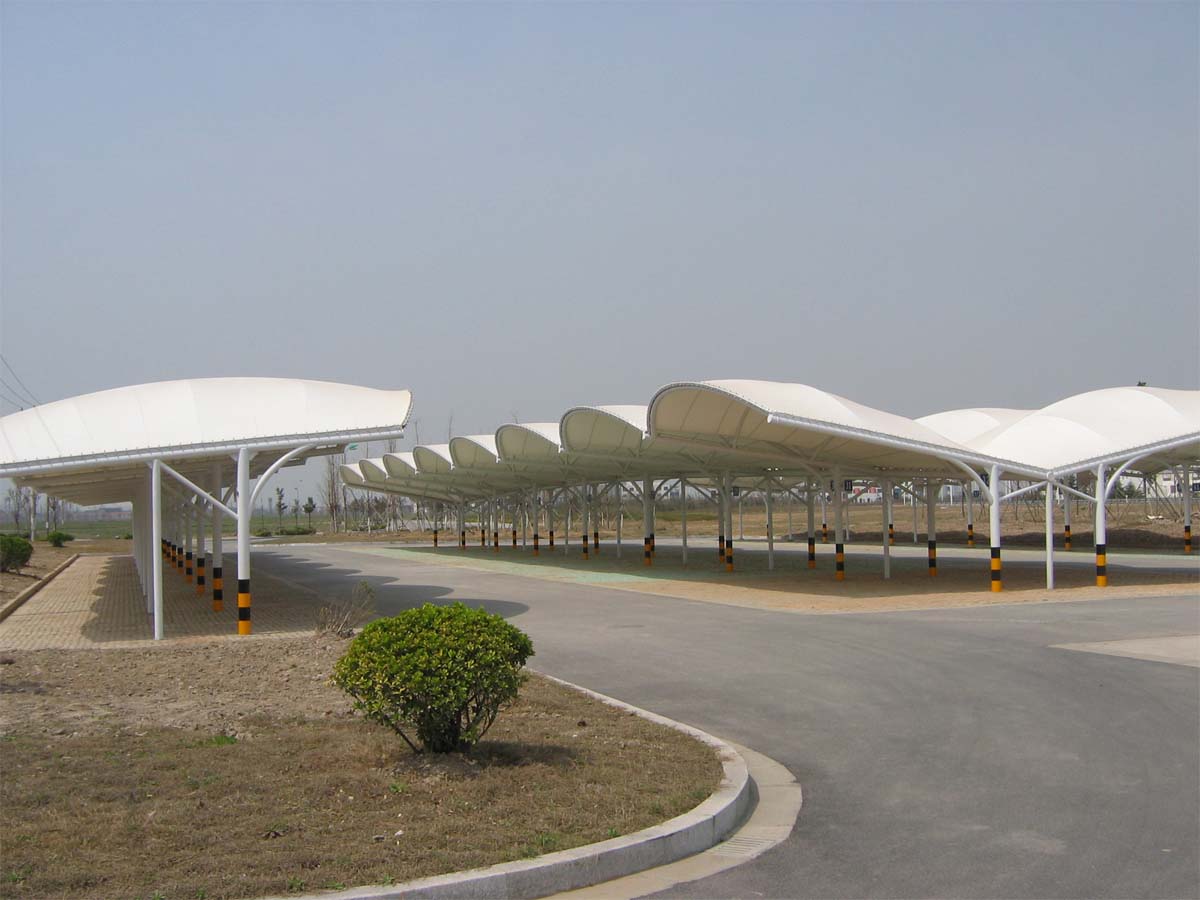 Tipo de Onda Barracas de Estacionamento - Projeto de Ondas Sombreia Estruturas
