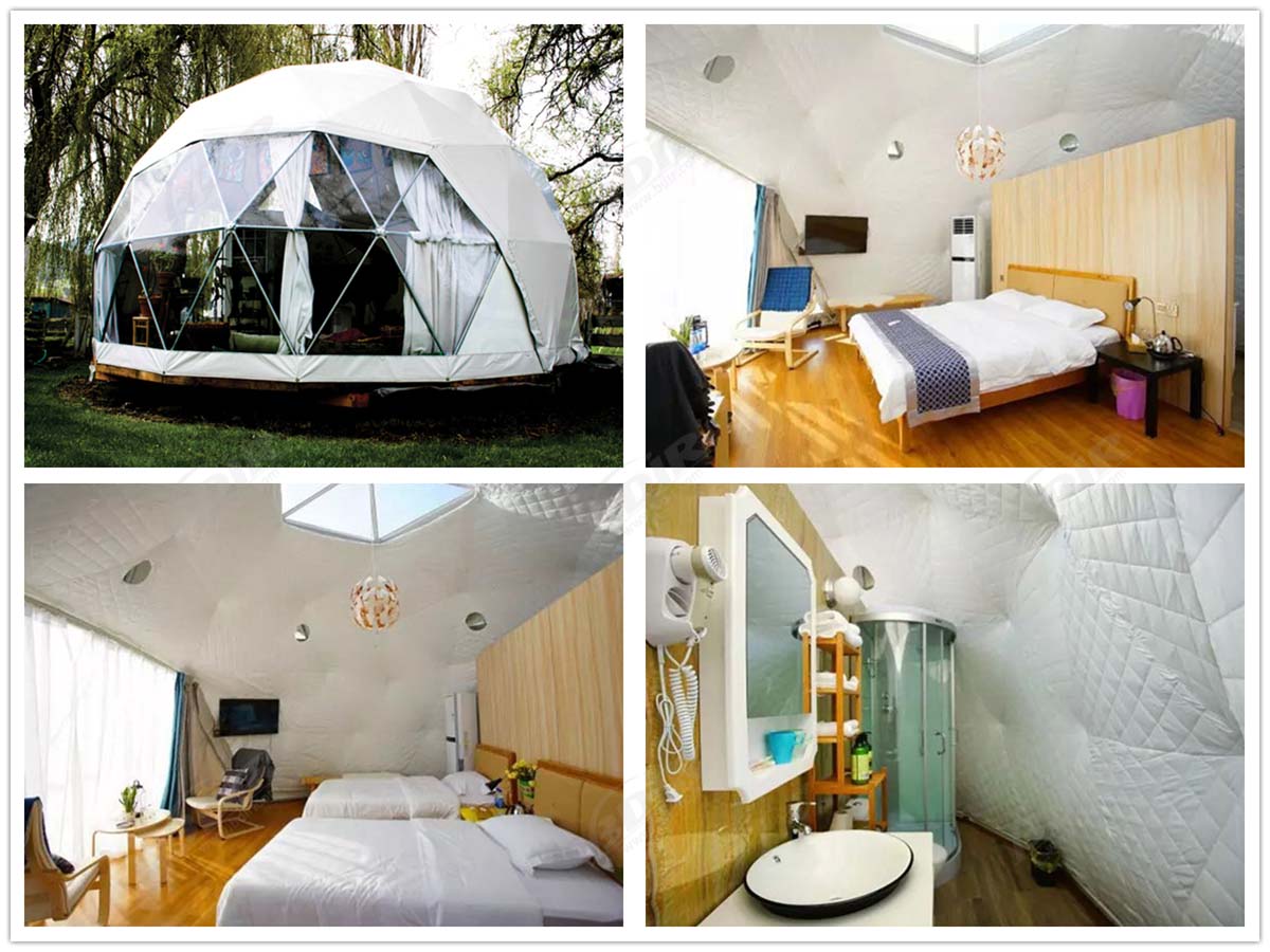 12 Geodesic Dome Tent Houses are Designed & Built - Wugong Mountain Resort