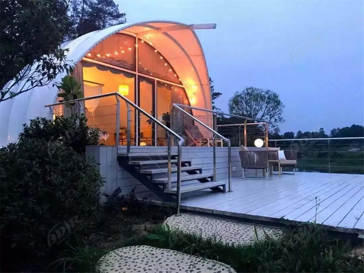Melhor Cabana de Acampamento Permanente Hotel de Barraca, Pousadas de Luxo com Concha de Luxo - Chengdu, China