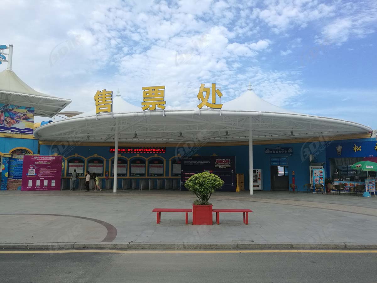 Tensostruttura del Parco Acquatico di Seaworld Aquatica - Xiamen, Cina