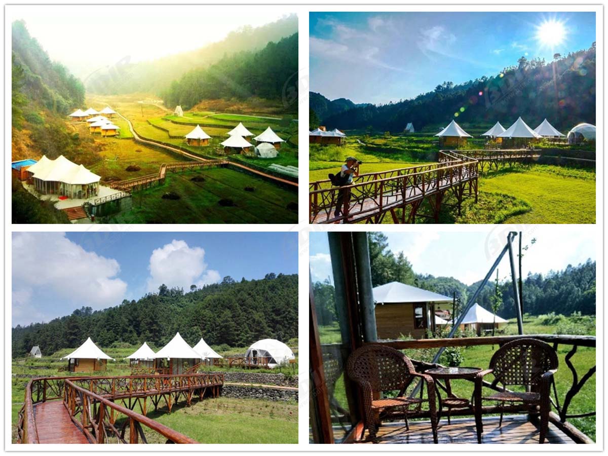Design Luxus Zelt Camping Resorts, Glamping Zelt Hütten Lieferant - Chongqing, China