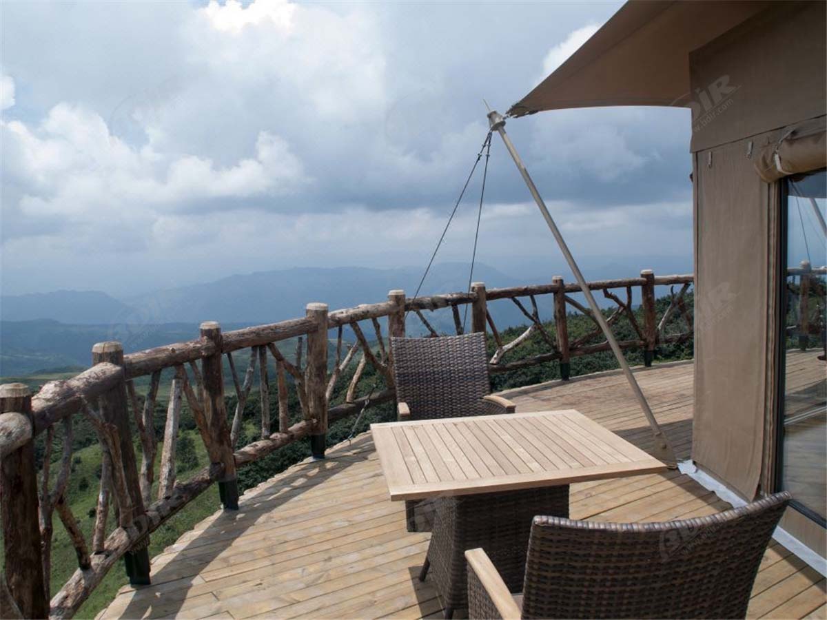 Casa de Tendas Ecologicamente Correta para Acomodações em Resorts Sustentáveis ​​da Pradaria - Guizhou, China