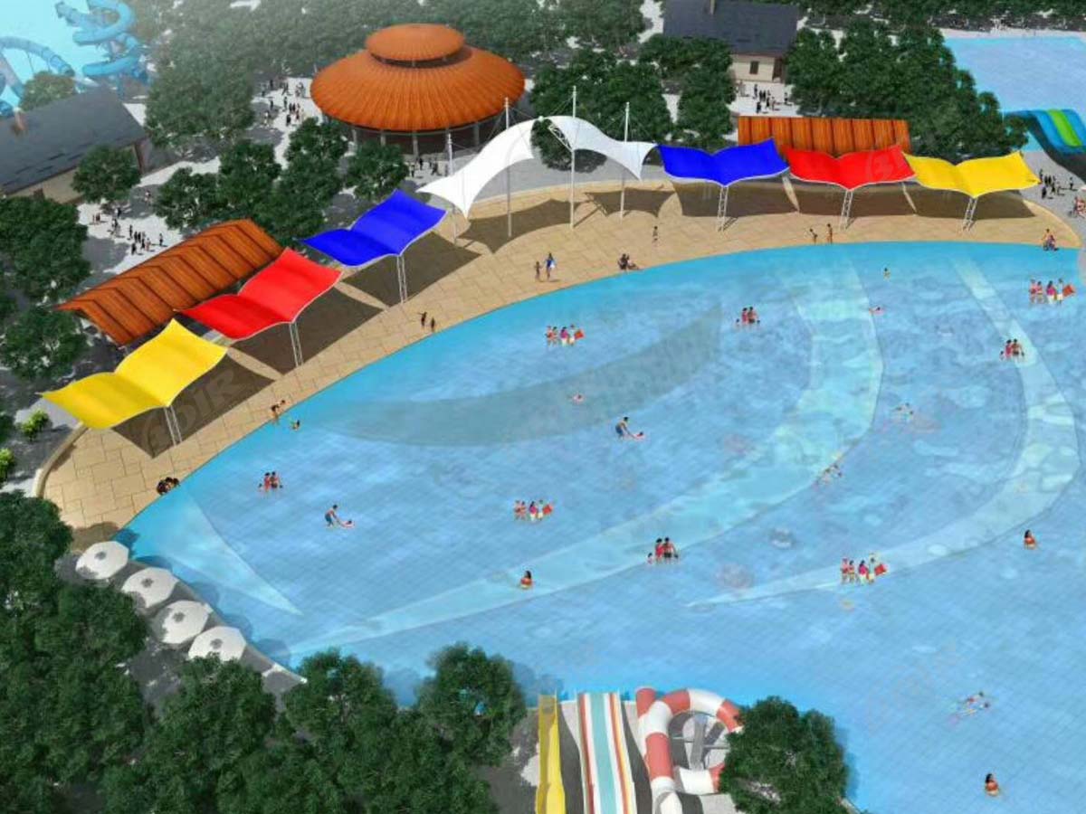 Estrutura Elástica da Tela de PVDF para Parques Aquáticos Ao Ar Livre - Ganzhou, China