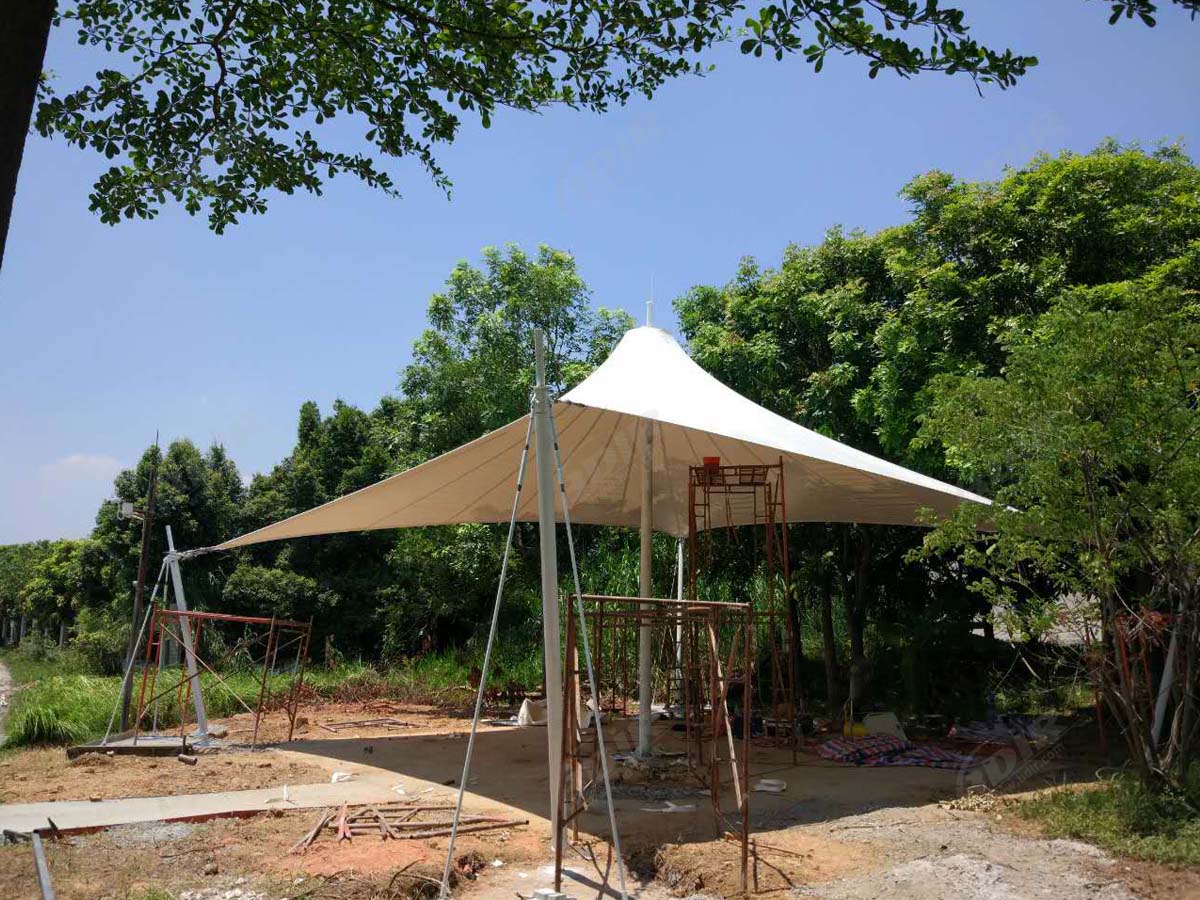 Struktur Tarik Kain PVDF untuk Taman Luar Ruangan Taman & - Suzhou, Cina