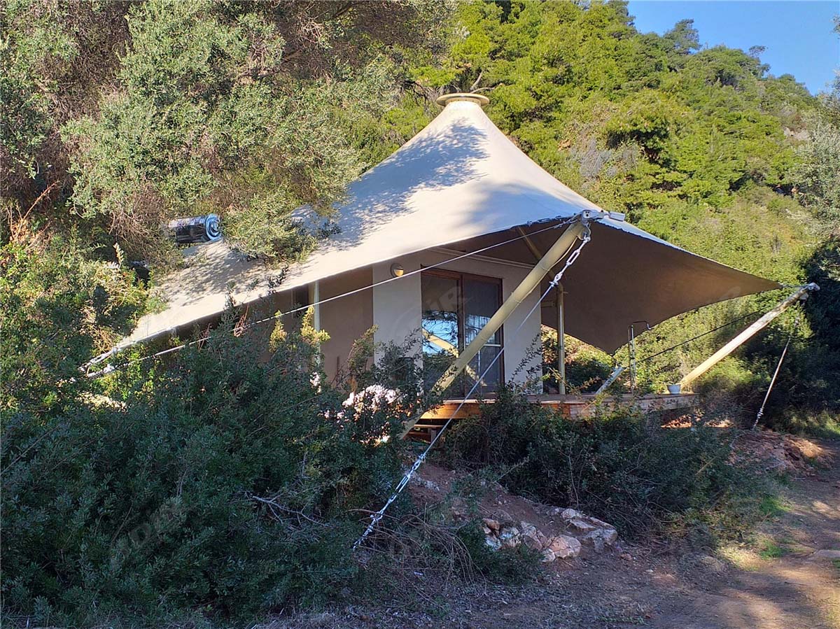 خيمة الشاطئ الفاخرة ، خيمة glamping ، خيمة التخييم الشاطئ - اليونان