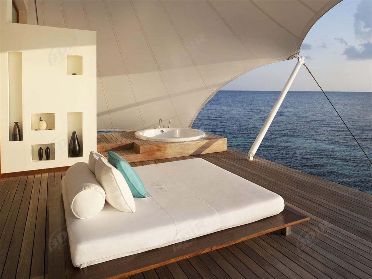 мембранные конструкции крыши | палаточный коттедж | ткань дома - Мальдивы