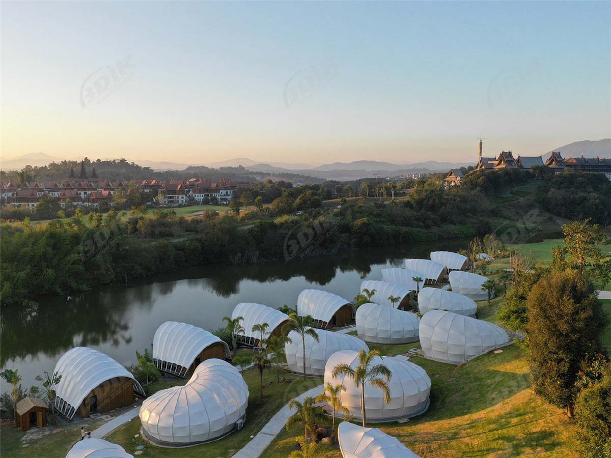 Outdoor Hotel Tent, Wilde Luxe Resort Tented Hutten - Yunnan, China
