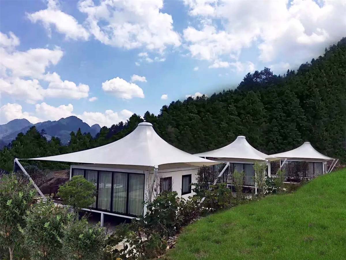 PVDF Tenthuis voor Stoffen Dakbedekking voor Luxe Campingresortaccommodaties - Chongqing, China