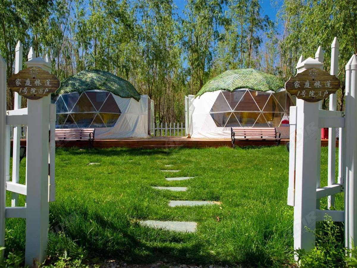 RV Parks & палаточные лагеря с геодезическим куполом