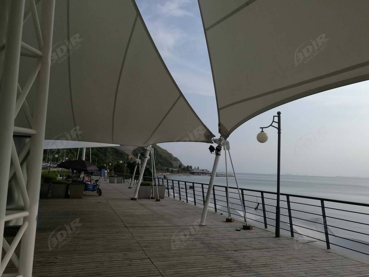 Sunliao-Bucht-Erholung & Landscape Plaza Seaside Tensile Structure - Huizhou, China