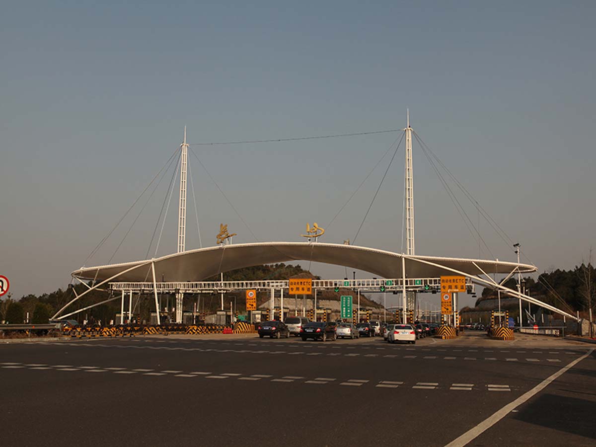 هياكل الشد لمحطة طريق المطار السريع - تشانغشا ، الصين