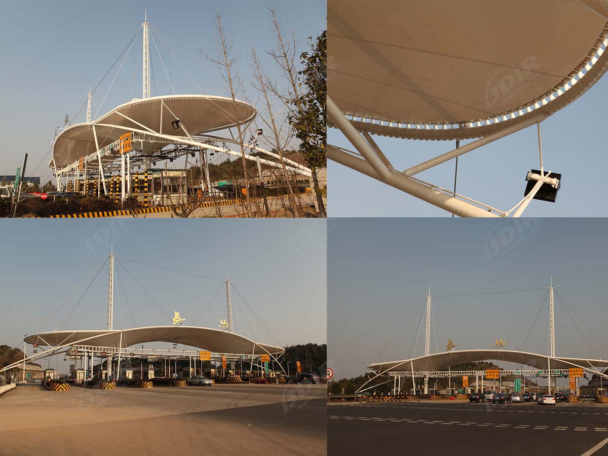 โครงสร้างแรงดึงสำหรับสถานีโทรทางหลวงของสนามบิน - ฉางชาประเทศจีน