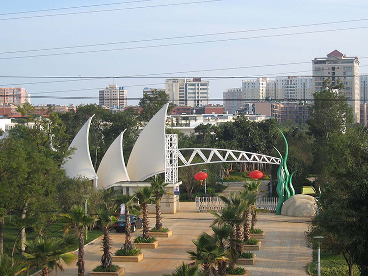 Растяжимая структура ткани - Народная площадь и парк - Куньмин, Китай