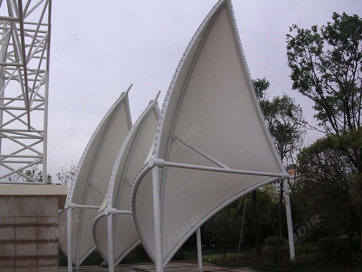 Tensile Fabric Structure - People's Square and Park - Kunming, China
