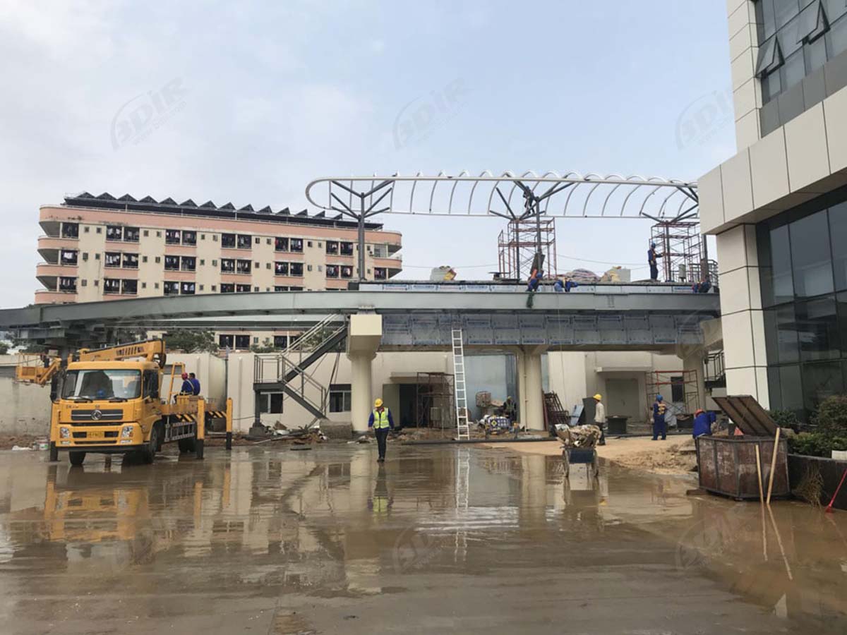 هيكل نسيج الشد لمحطة السكك الحديدية الخفيفة BYD مجموعة - Shenzhen ، الصين