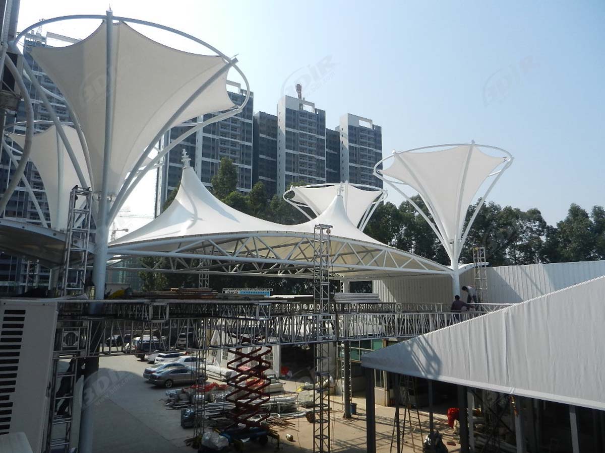 Tensile Roof Structure for Entrance & Gate, Gree Group - Zhuhai, China