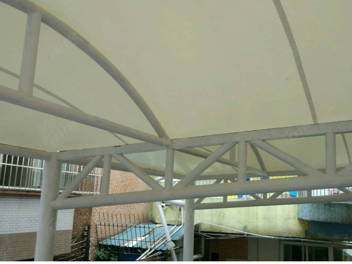 Tensile Roof Structure & Swimming Pool Shade for Kindergarten - Shanghai, China