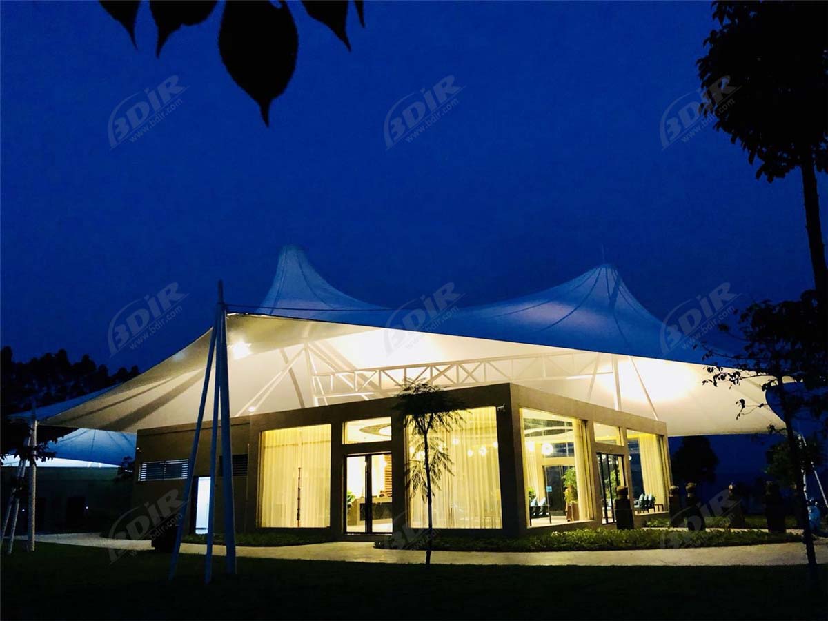 натяжная ткань мембранная крыша палатка курорт для примитивного лесного туризма - Гуанси, Китай
