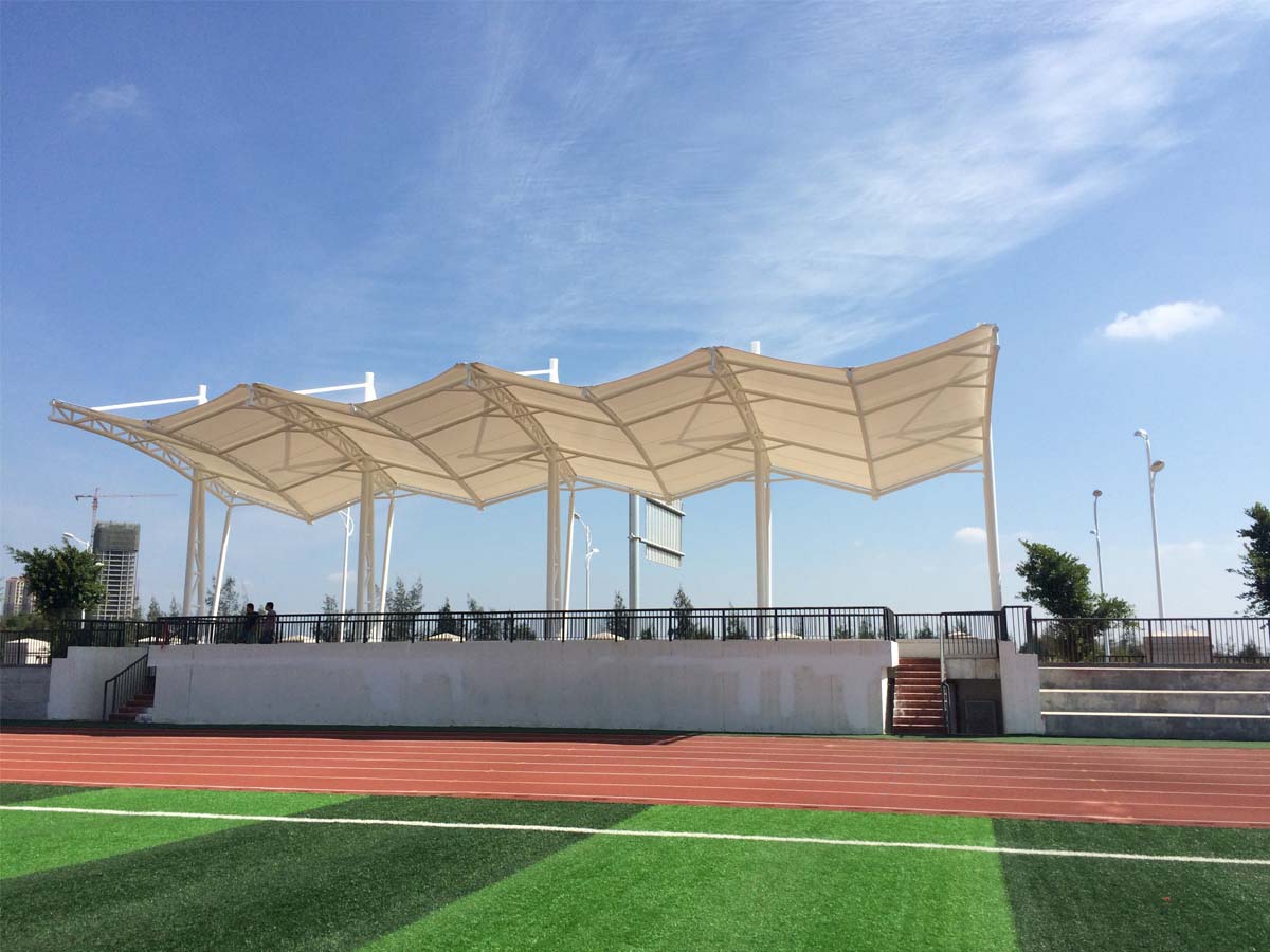 The Fifth Middle School Tensile Fabric Structure for Soccer Football Stadium - Quanzhou, China