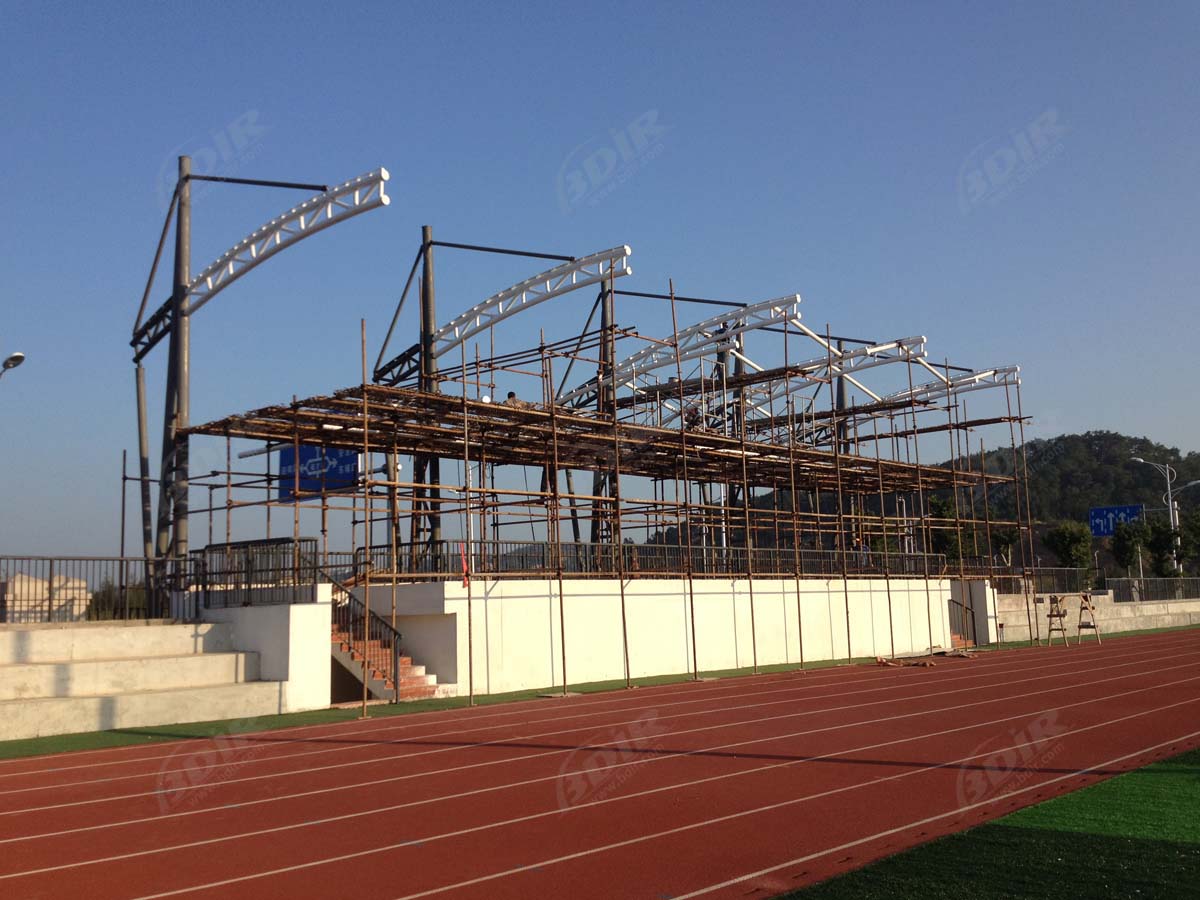 Estrutura da Tela Elástica da Quinta Escola Secundária para o Estádio de Futebol de Futebol - Quanzhou, China