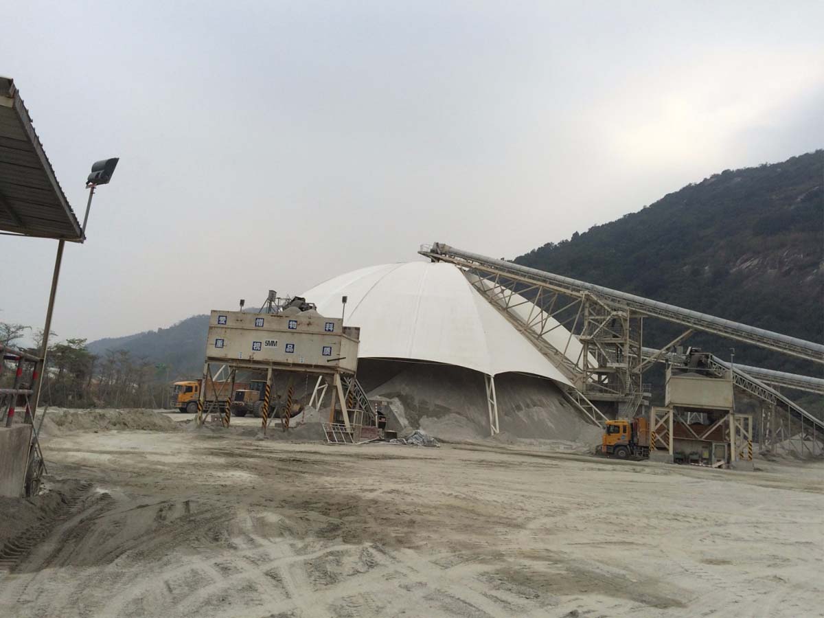 Tensile Fabric Structure for Mining Industry & Stone Pit - Huizhou, China
