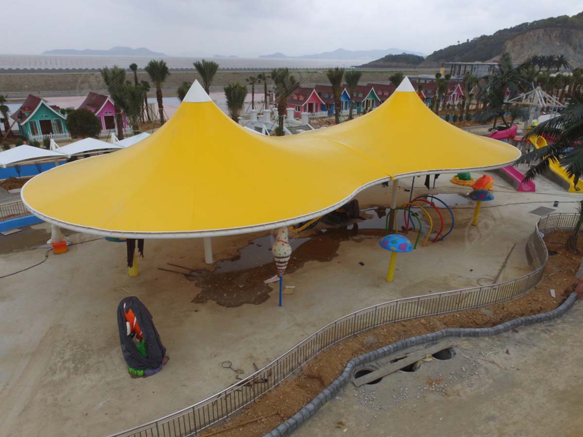 Struktur Kain Tarik untuk Taman Air Luar - Ningbo, Cina