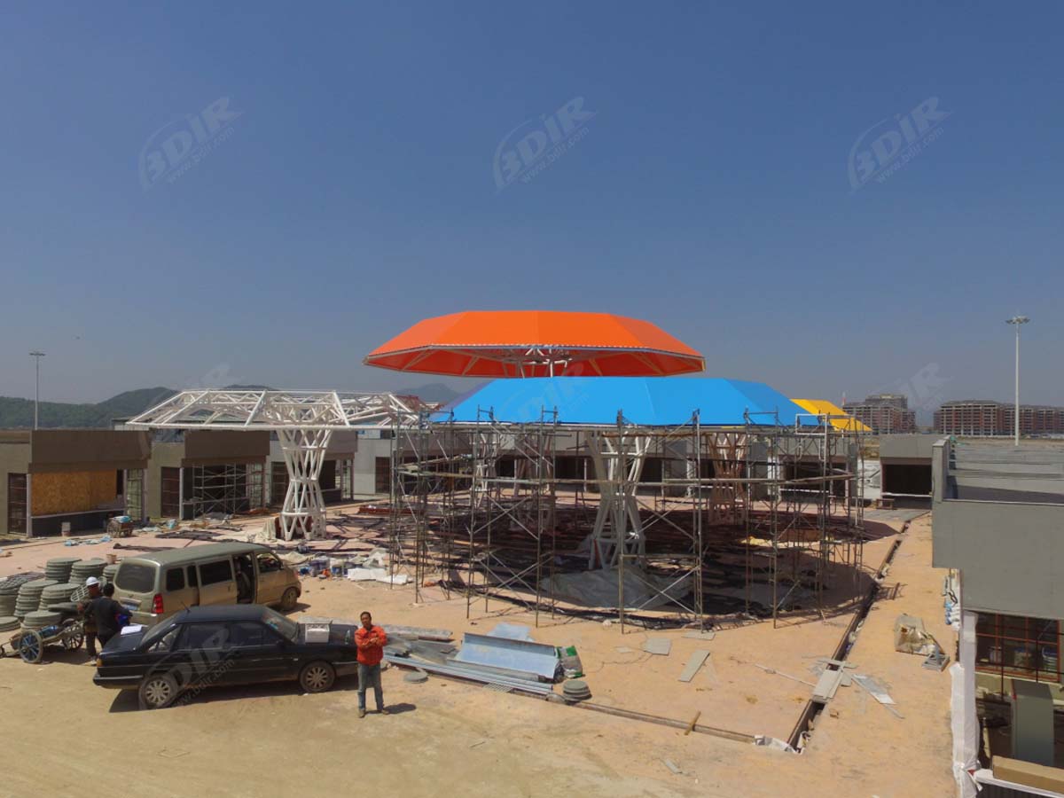 Растяжимая структура ткани для аквапарков на открытом воздухе - Нинбо, Китай