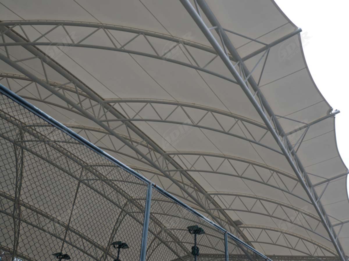 Tensile Fabric Structure for Tennis Court Tianjin China