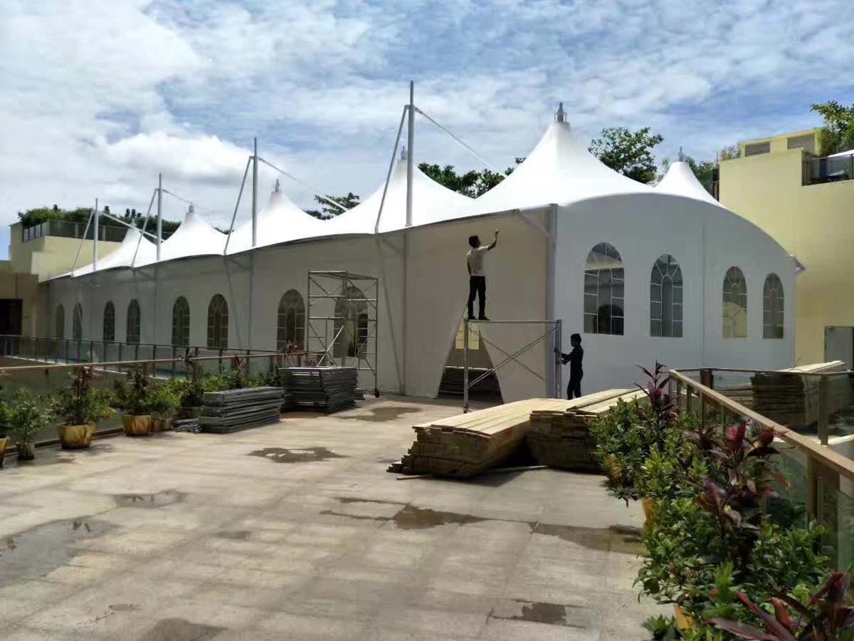 PVDF Tensile Fabric Structure for Beer & Food Festival, Exhibition - Bangkok, Thailand